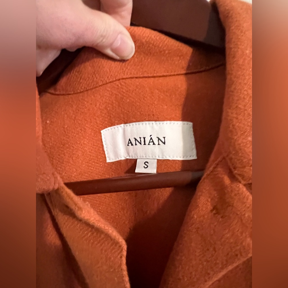 EUC ANIÁN Painters Coat in | Color Himalayan Rust (Orange) | Size Small - Picture 9 of 16